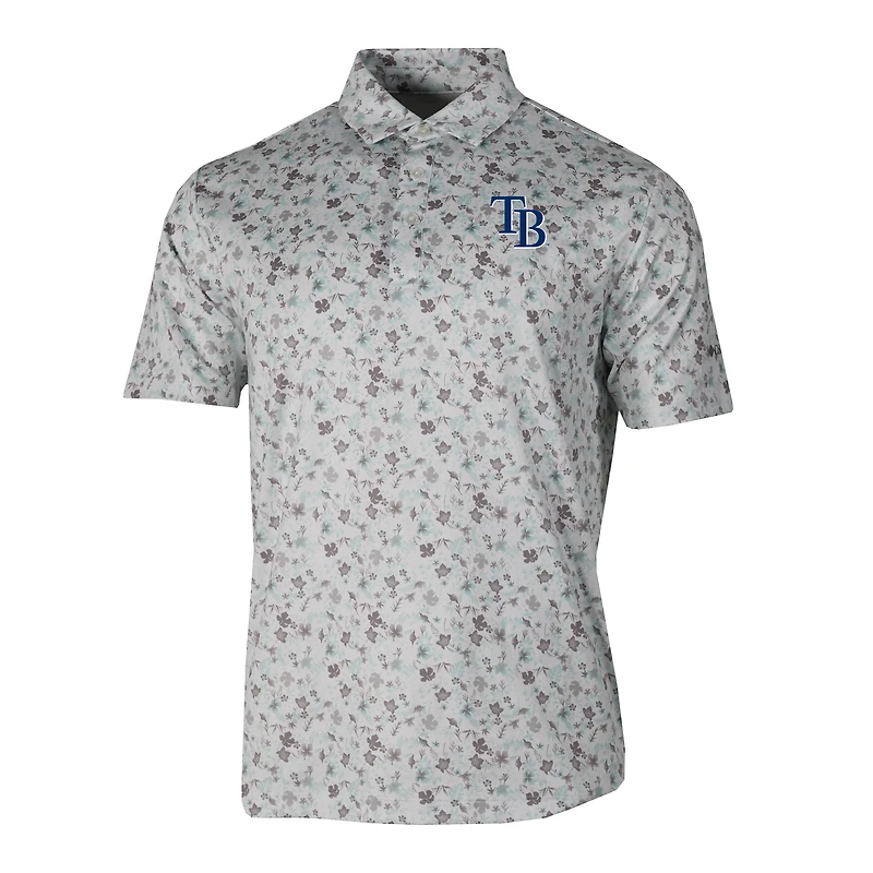Men's Columbia Gray Tampa Bay Rays Countryside Green Polo