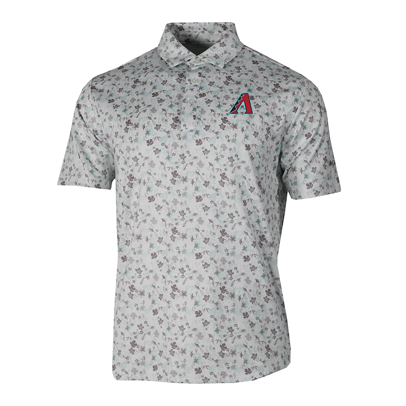 Men's Columbia Gray Arizona Diamondbacks Countryside Green Polo