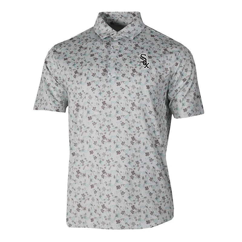 Men's Columbia Gray Chicago White Sox Countryside Green Polo