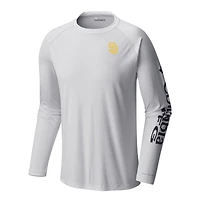 Men's Columbia White San Diego Padres Terminal Tackle Long Sleeve Shirt