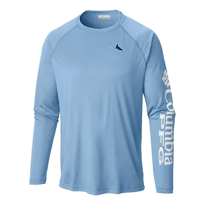 Men's Columbia Light Blue Tampa Bay Rays Terminal Tackle Long Sleeve Shirt