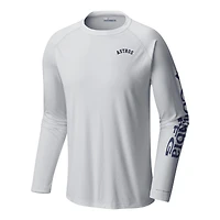 Men's Columbia White Houston Astros Terminal Tackle Long Sleeve Shirt
