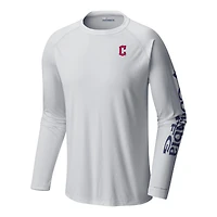 Men's Columbia White Cleveland Guardians Terminal Tackle Long Sleeve Shirt