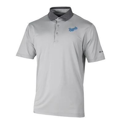Men's Columbia Gray Kansas City Royals Settle Polo