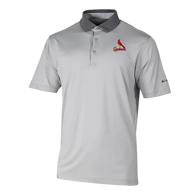 Men's Columbia Gray St. Louis Cardinals Settle Polo