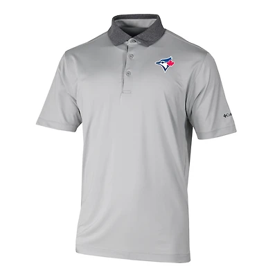 Men's Columbia Gray Toronto Blue Jays Settle Polo
