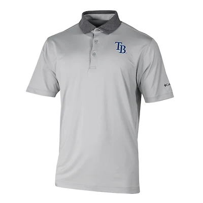Men's Columbia Gray Tampa Bay Rays Settle Polo