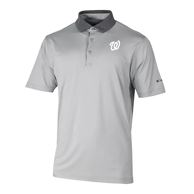 Men's Columbia Gray Washington Nationals Settle Polo