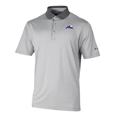 Men's Columbia Gray Colorado Rockies Settle Polo