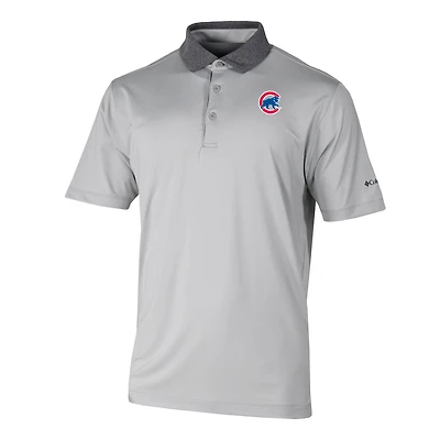 Men's Columbia Gray Chicago Cubs Settle Polo