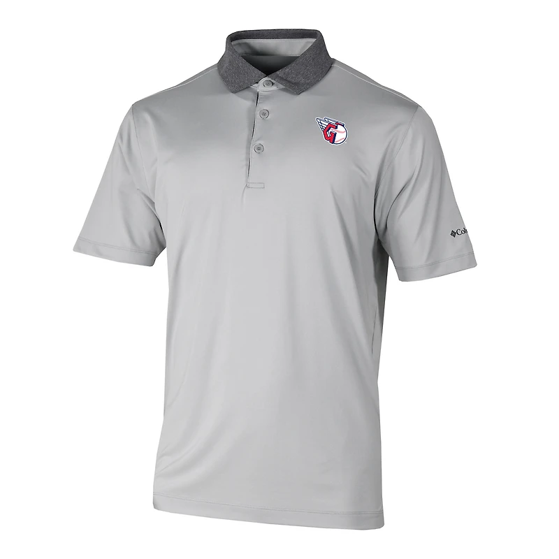 Men's Columbia Gray Cleveland Guardians Settle Polo