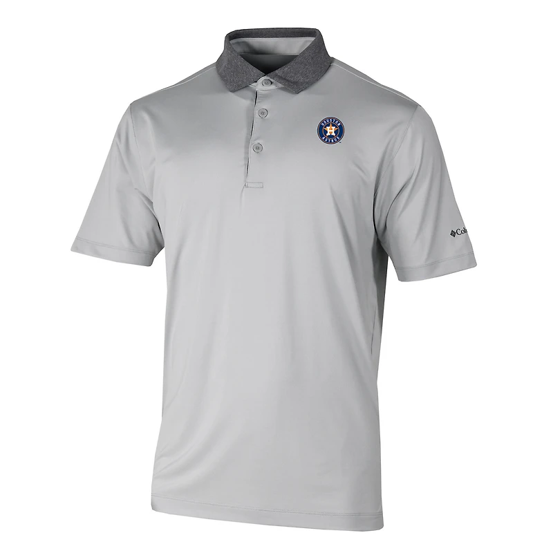 Men's Columbia Gray Houston Astros Settle Polo