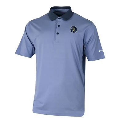 Men's Columbia Royal Milwaukee Brewers Settle Polo