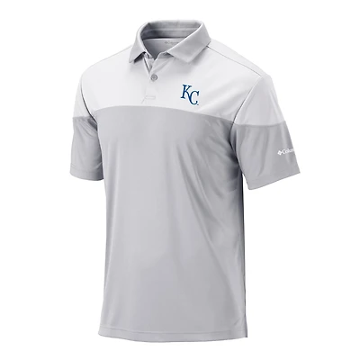 Men's Columbia Gray Kansas City Royals Best Ball Polo