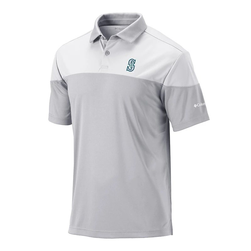 Men's Columbia Gray Seattle Mariners Best Ball Polo