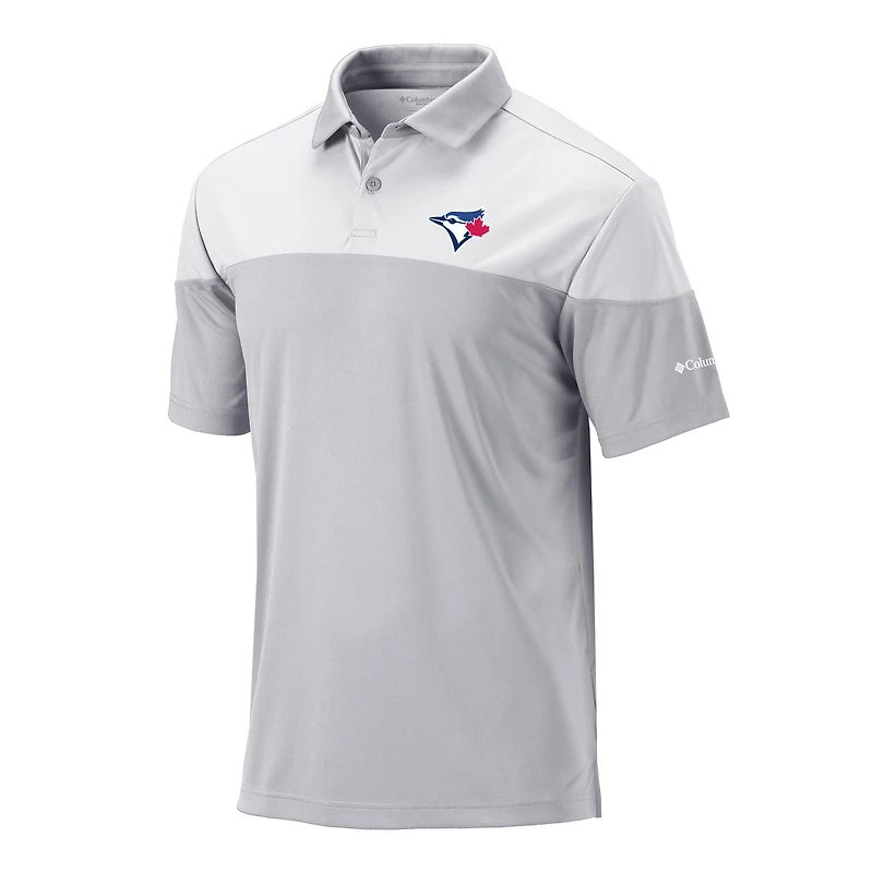 Men's Columbia Gray Toronto Blue Jays Best Ball Polo