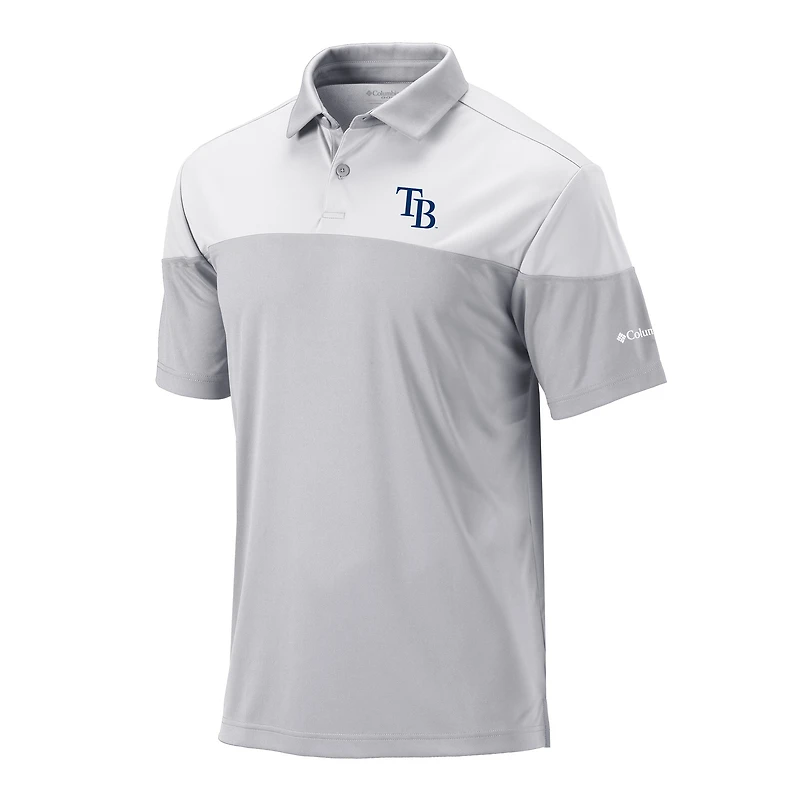 Men's Columbia Gray Tampa Bay Rays Best Ball Polo