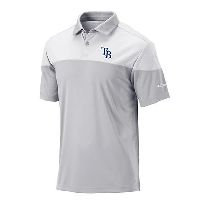 Men's Columbia Gray Tampa Bay Rays Best Ball Polo