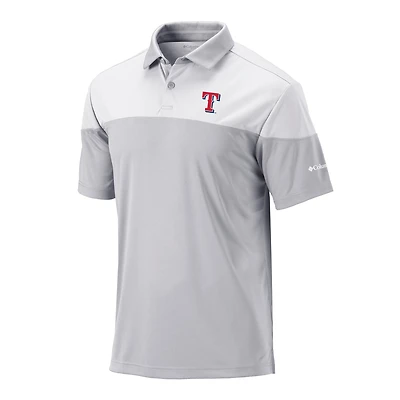 Men's Columbia Gray Texas Rangers Best Ball Polo