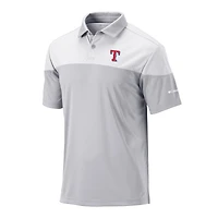 Men's Columbia Gray Texas Rangers Best Ball Polo