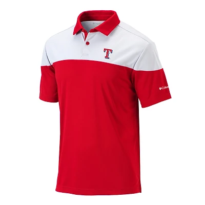 Men's Columbia Red Texas Rangers Best Ball Polo