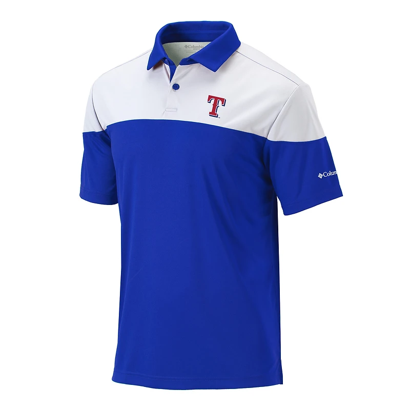 Men's Columbia Royal Texas Rangers Best Ball Polo