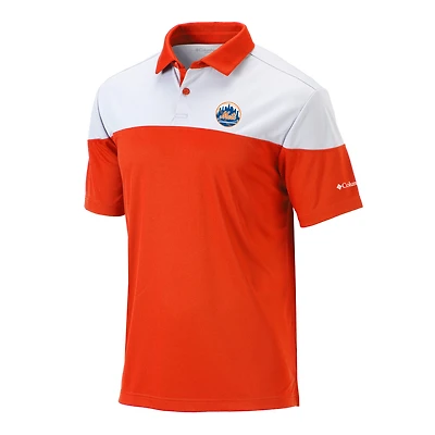 Men's Columbia Orange New York Mets Best Ball Polo