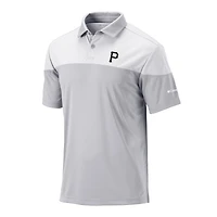 Men's Columbia Gray Pittsburgh Pirates Best Ball Polo