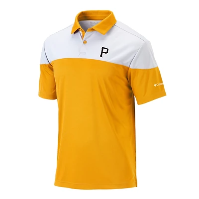 Men's Columbia Gold Pittsburgh Pirates Best Ball Polo