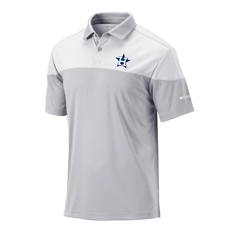 Men's Columbia Gray Houston Astros Best Ball Polo