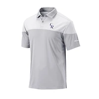 Men's Columbia Gray Colorado Rockies Best Ball Polo