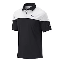 Men's Columbia Black Colorado Rockies Best Ball Polo
