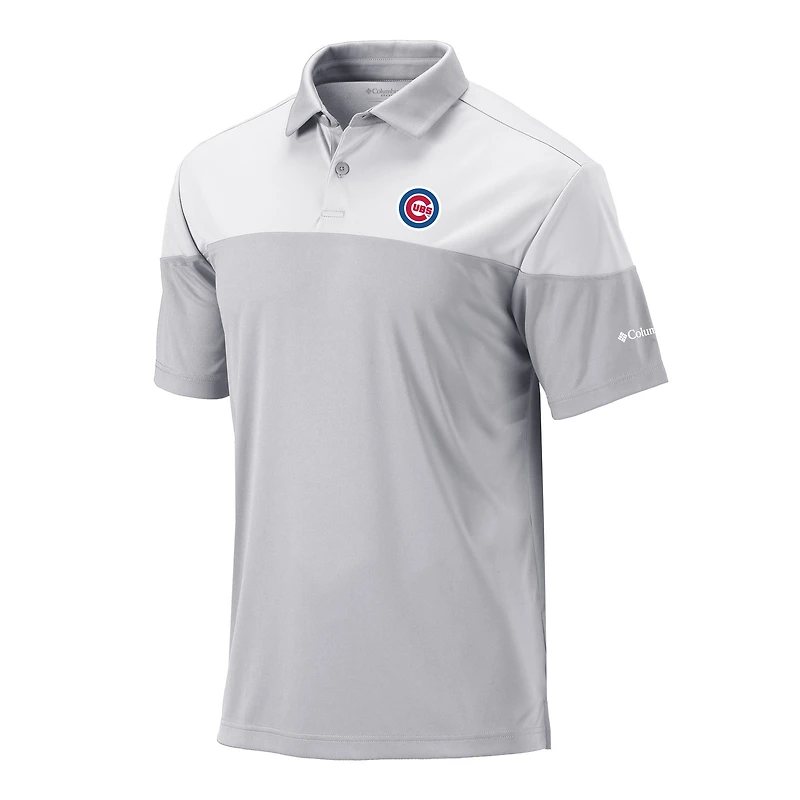 Men's Columbia Gray Chicago Cubs Best Ball Polo