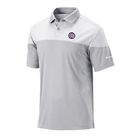 Men's Columbia Gray Chicago Cubs Best Ball Polo
