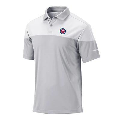 Men's Columbia Gray Chicago Cubs Best Ball Polo