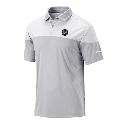 Men's Columbia Gray Milwaukee Brewers Best Ball Polo