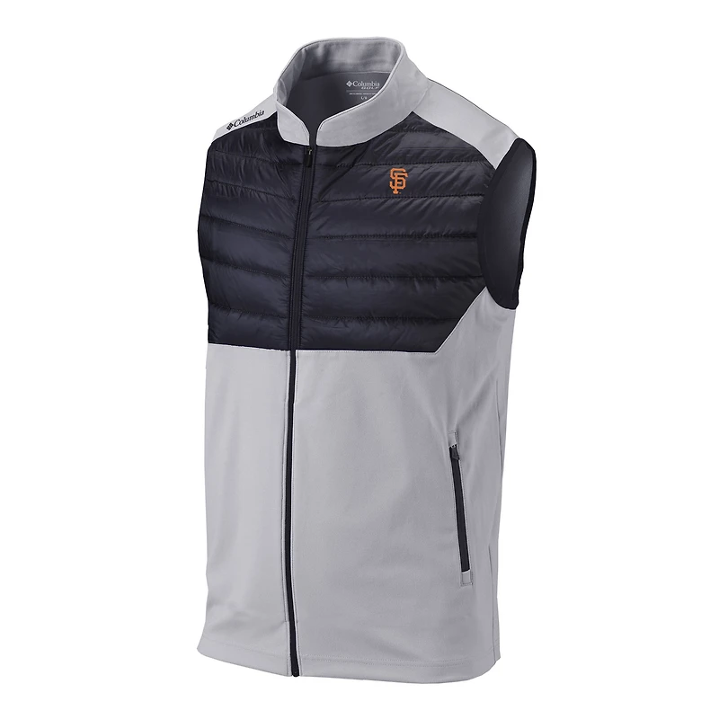 Men's Columbia Gray San Francisco Giants The Element Full-Zip Vest