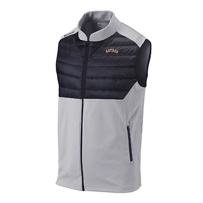 Men's Columbia Gray Houston Astros The Element Full-Zip Vest