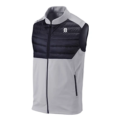 Men's Columbia Gray Detroit Tigers The Element Full-Zip Vest