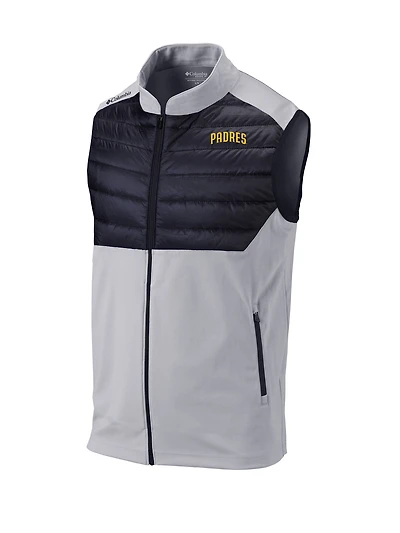 Men's Columbia Gray San Diego Padres The Element Full-Zip Vest