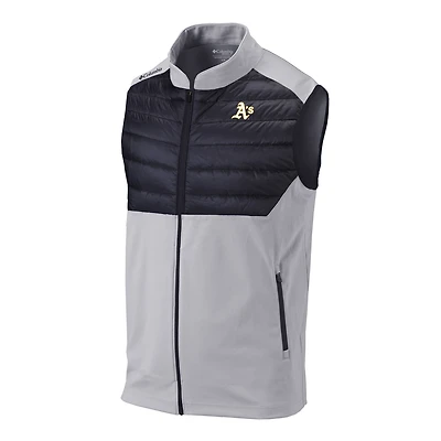 Men's Columbia Gray Athletics The Element Full-Zip Vest