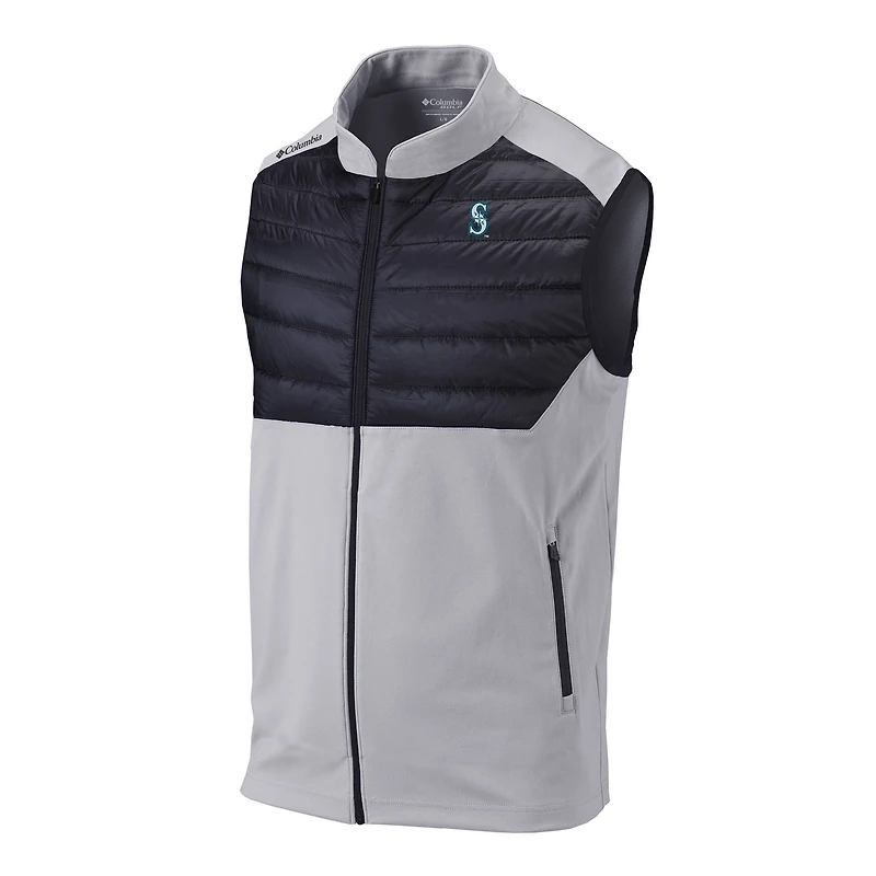 Men's Columbia Gray Seattle Mariners The Element Full-Zip Vest