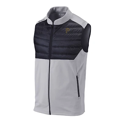 Men's Columbia Gray Pittsburgh Pirates The Element Full-Zip Vest