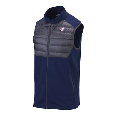 Men's Columbia Navy Washington Nationals The Element Full-Zip Vest