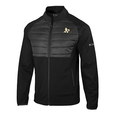 Men's Columbia Black Athletics The Element Full-Zip Jacket