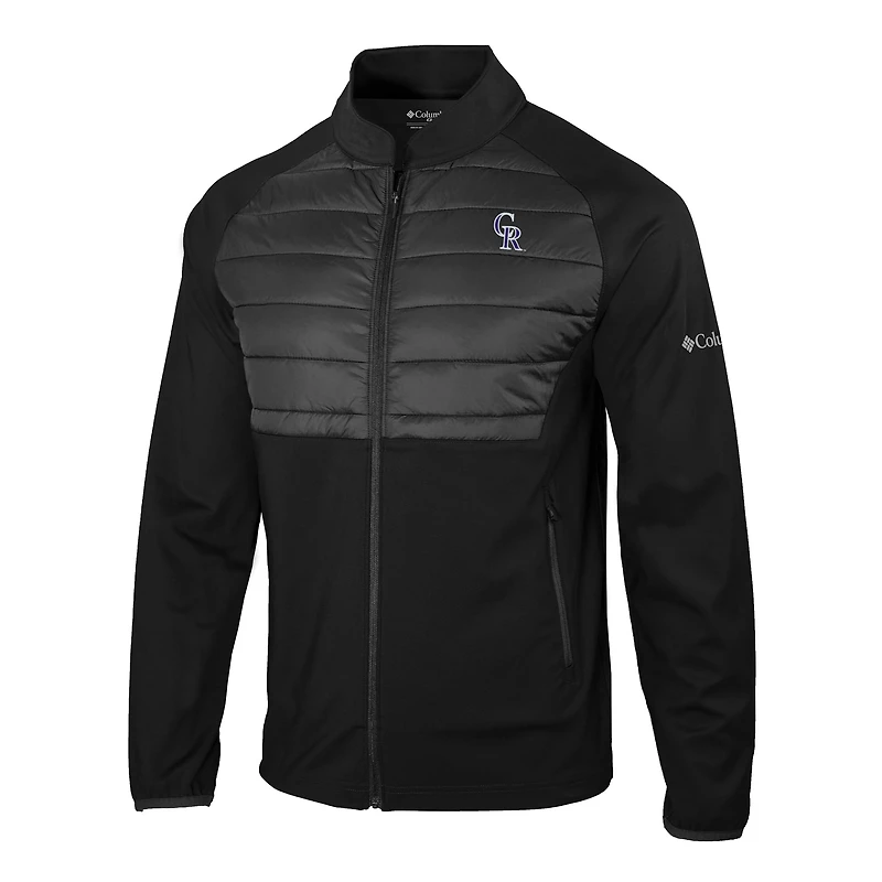 Men's Columbia Black Colorado Rockies The Element Full-Zip Jacket