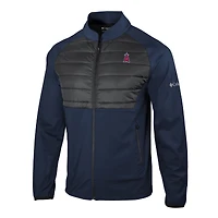 Men's Columbia Navy Los Angeles Angels The Element Full-Zip Jacket