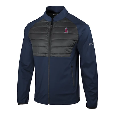 Men's Columbia Navy Los Angeles Angels The Element Full-Zip Jacket