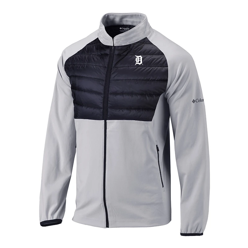 Men's Columbia Gray Detroit Tigers The Element Full-Zip Jacket