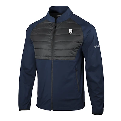 Men's Columbia Navy Detroit Tigers The Element Full-Zip Jacket